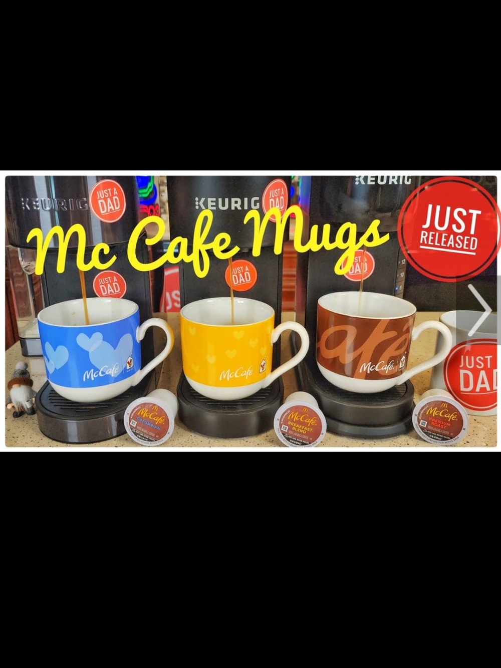 Keurig McCafe x RMHC Limited Edition Ceramic Coffee Mug Set of 3